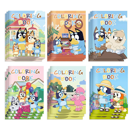 Nyvele - Bluey & Bingo – Livro de Desenho e Brinquedo DIY Infantil