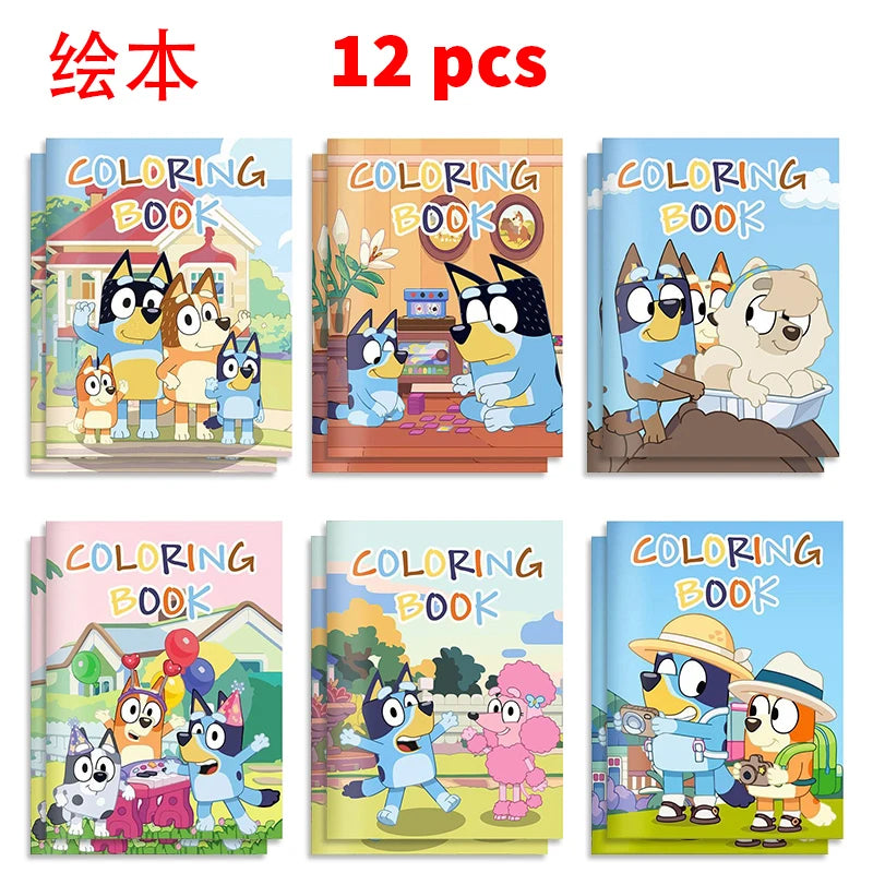 Nyvele - Bluey & Bingo – Livro de Desenho e Brinquedo DIY Infantil