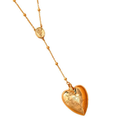 Nyvele Heart Pendant Necklace – Snake Design, Valentine Gift for Women & Girls
