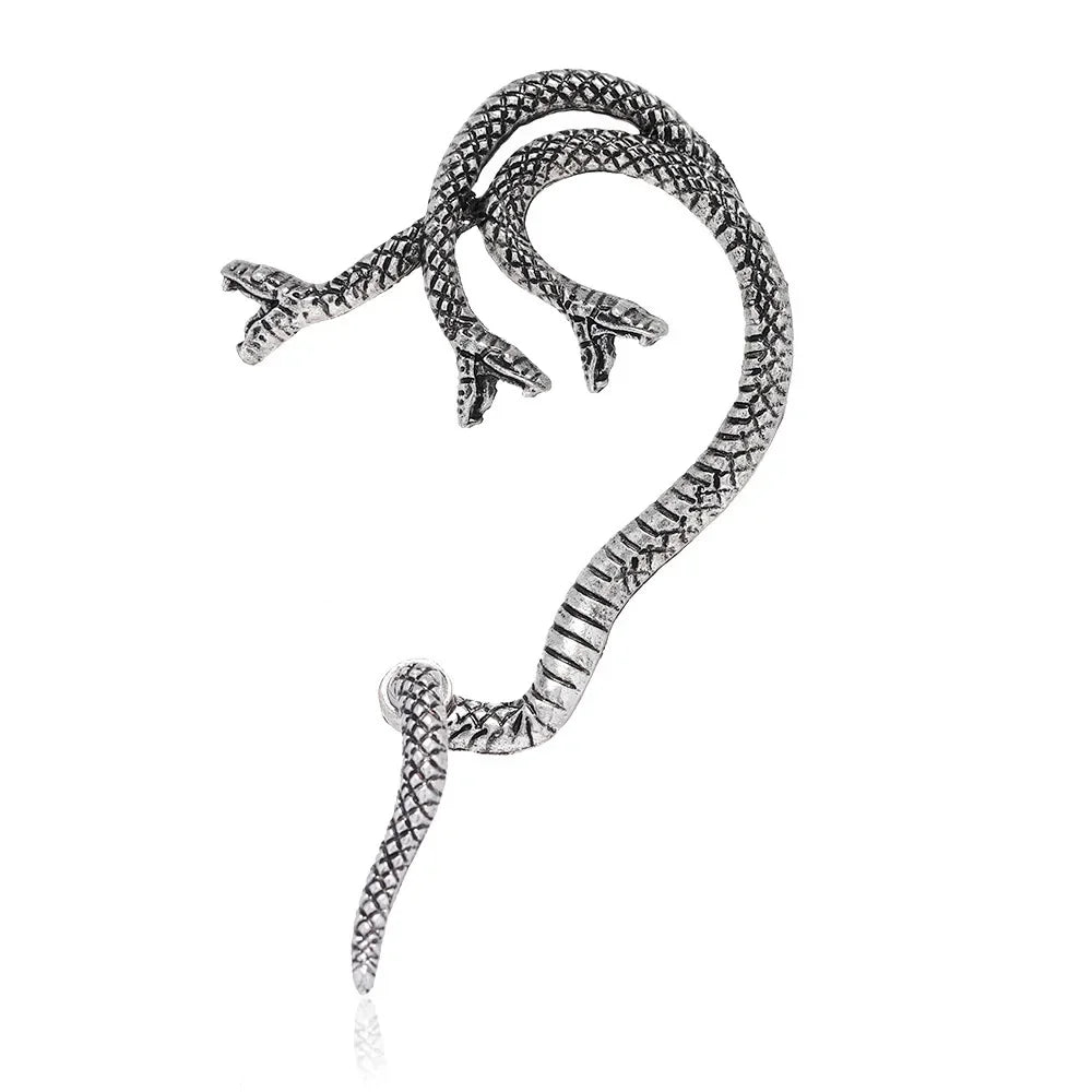 Nyvele Vintage Snake Cuff Earrings Gothic Punk Stud Jewelry