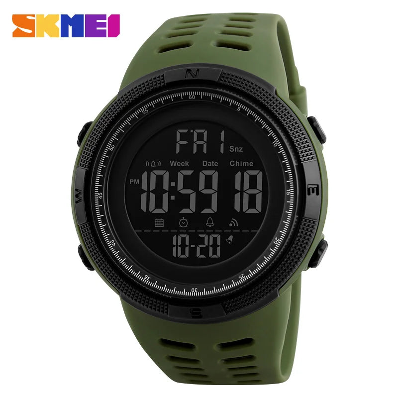 Nyvele 1251 Men’s Digital Sports Watch – Waterproof & Multi-Function