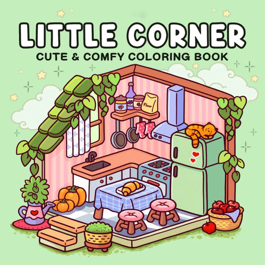 Nyvele - Little Corner – Livro de Colorir Adorável para Relaxar