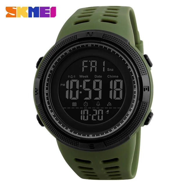 Nyvele 1251 Men’s Digital Sports Watch – Waterproof & Multi-Function